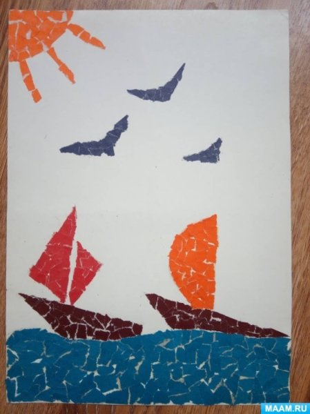 Аппликация в подготовительной группе