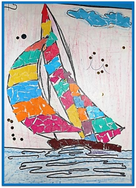 Аппликация кораблик в подготовительной группе