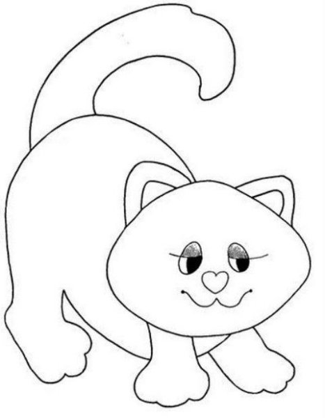 Кошка аппликация для детей