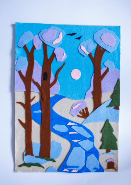 Аппликация на весеннюю тему