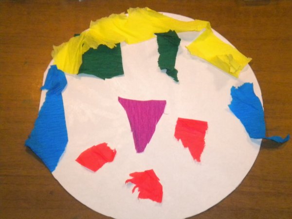 Обрывная аппликация фото