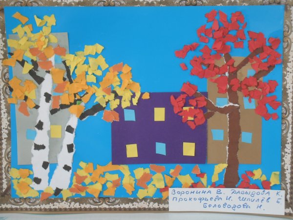 Обрывная аппликация для дошкольников