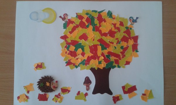 Обрывная аппликация для дошкольников