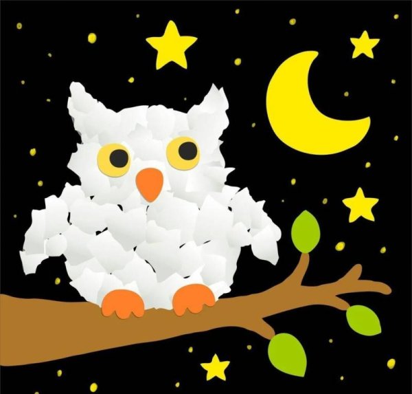 Аппликация Совушки