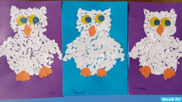 Аппликация в средней группе