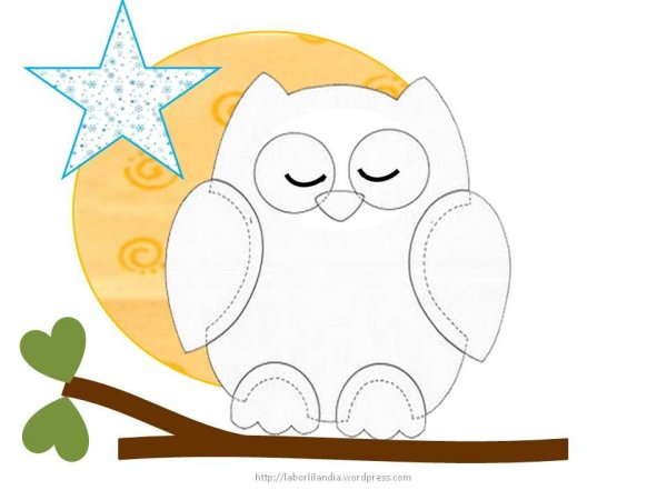 Совушка аппликация для детей