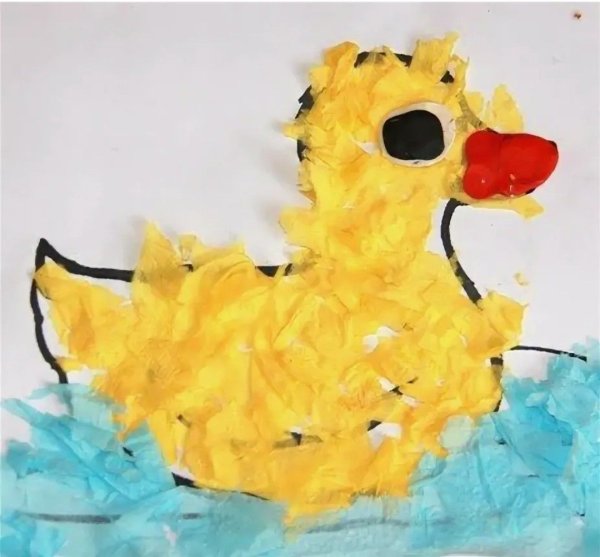 Аппликация из салфеток