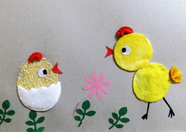 Поделки из ватных дисков для детей