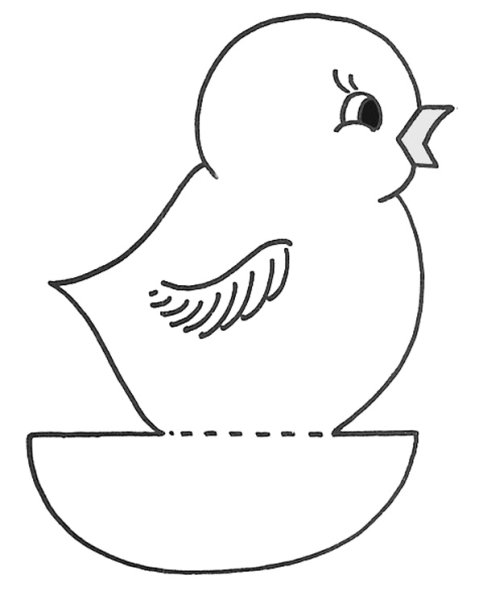 Аппликация цыпленок