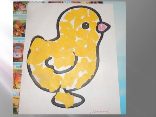 Аппликация методом обрыва