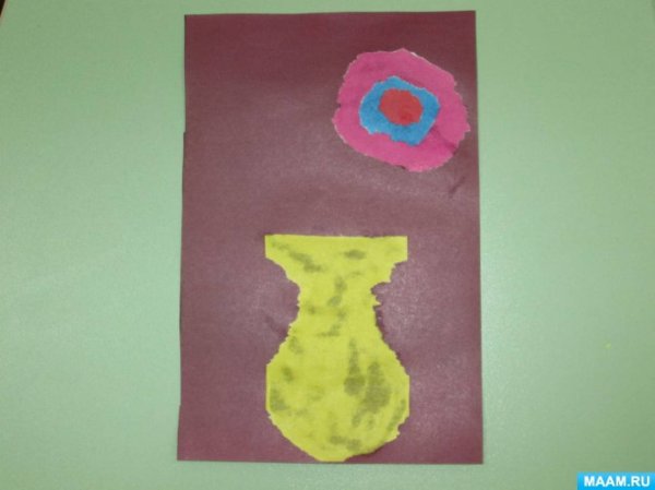 Ваза для обрывной аппликации