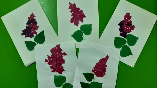 Аппликация из бумаги