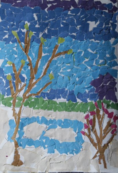 Аппликация Весна