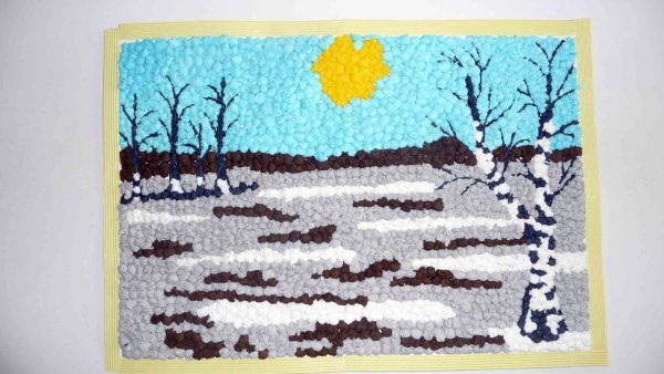 Нетрадиционные техники аппликации в детском саду