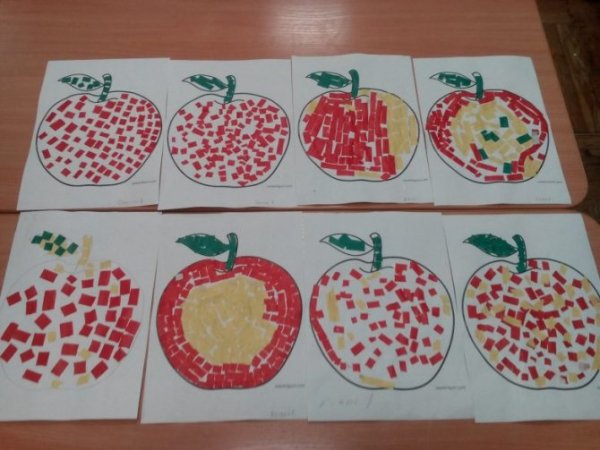 Аппликация в средней группе