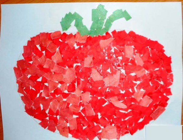 Поделки из рваной бумаги