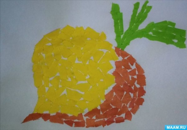 Обрывная аппликация для дошкольников
