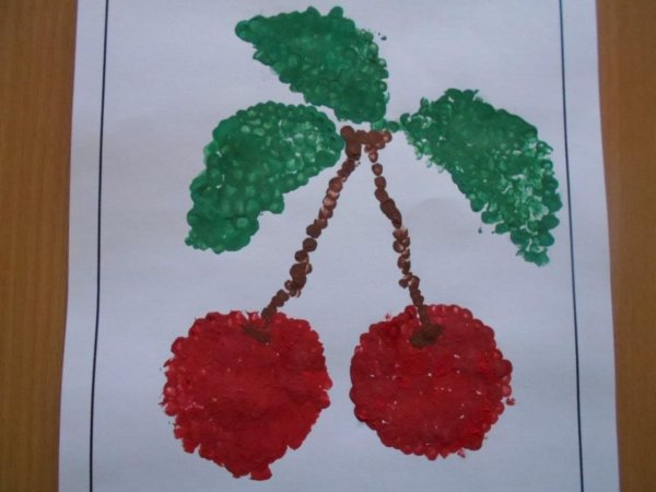 Рисование ягоды в младшей группе