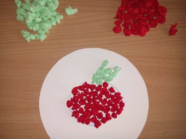 Аппликация тарелка