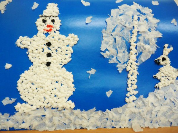 Зимняя аппликация