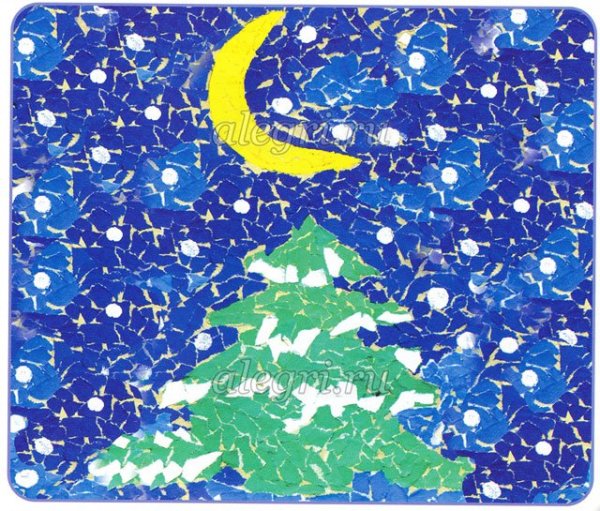 Зимняя аппликация