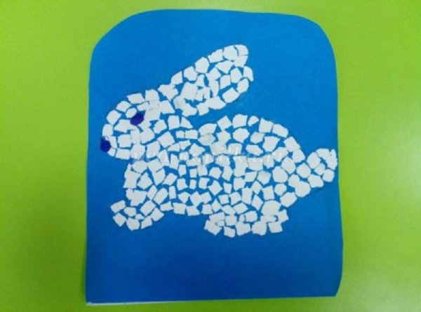 Аппликация из обрывной бумаги