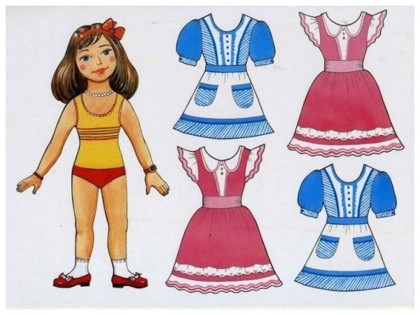 Кукла с одеждой для детей младшей группы