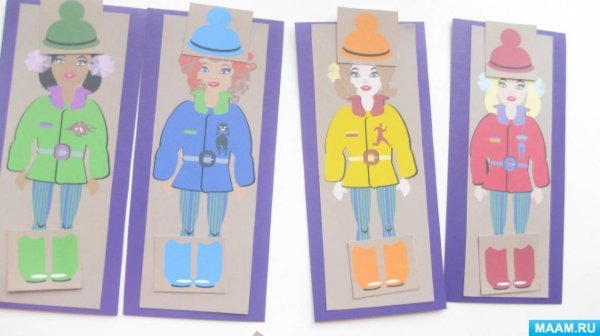Аппликация на тему одежда в подготовительной группе