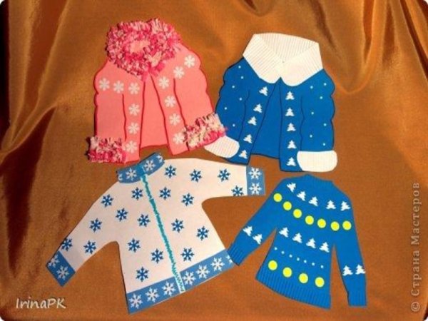 Рисование одежда старшая группа