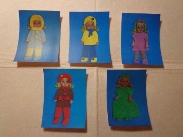 Аппликация одежда средняя группа