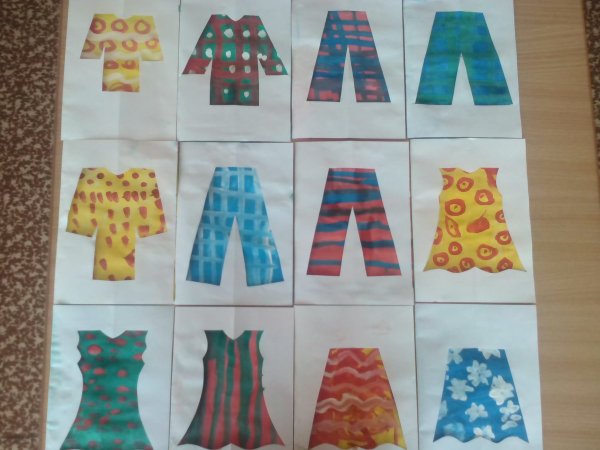 Рисование в старшей группе на тему одежда