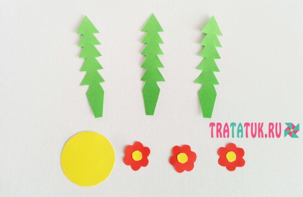 Лист одуванчика для аппликации