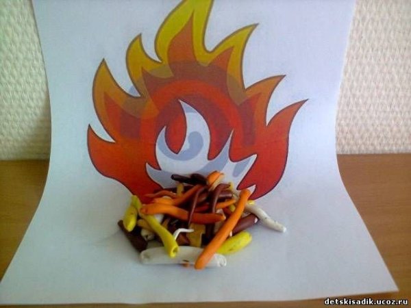 Аппликация огонь