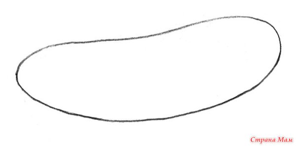 Шаблон огурец для аппликации