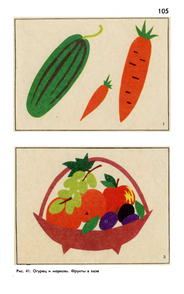 Аппликация фрукты подготовительная группа