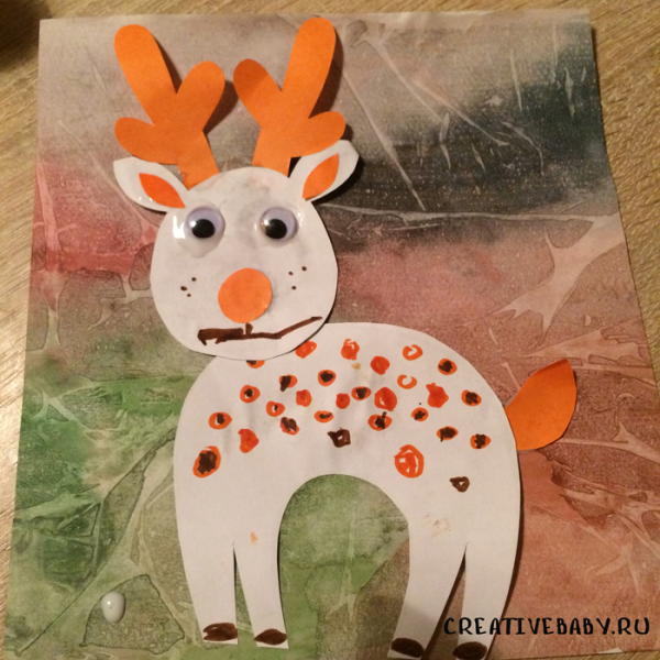 Поделки из бумаги Олененок