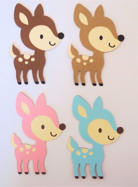 Олененок из цветной бумаги