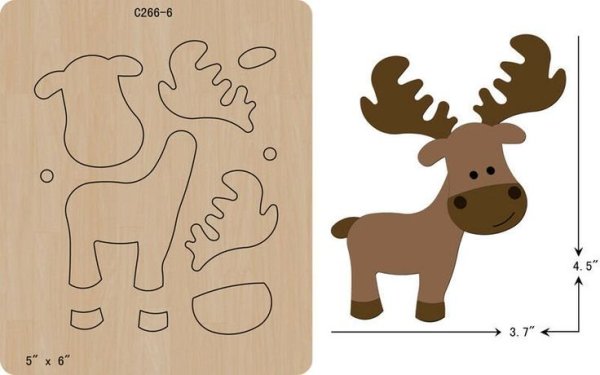 Аппликация олень