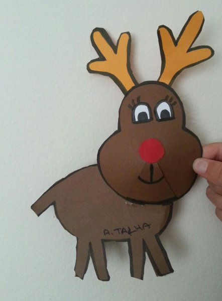 Поделка олень
