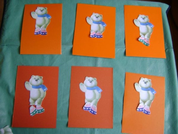 Аппликация Олимпийский мишка в подготовительной группе