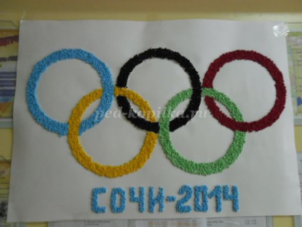 Олимпийские кольца поделка своими руками