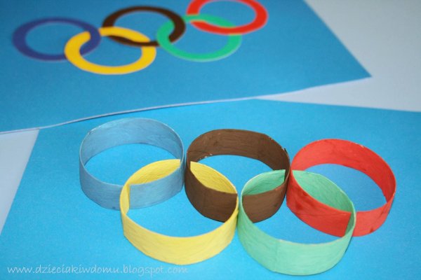 Поделка Олимпийские кольца