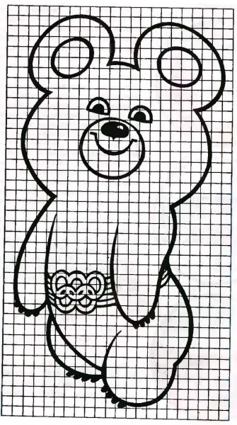 Выкройка олимпийского мишки 1980