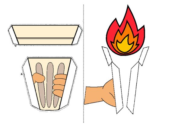 Поделка Олимпийский факел