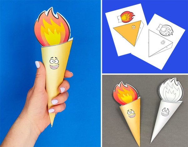 Факел из бумаги своими руками