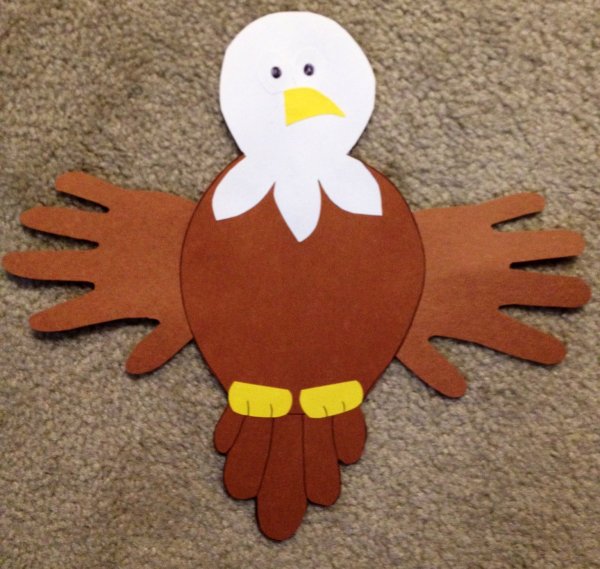 Поделка Орел из бумаги