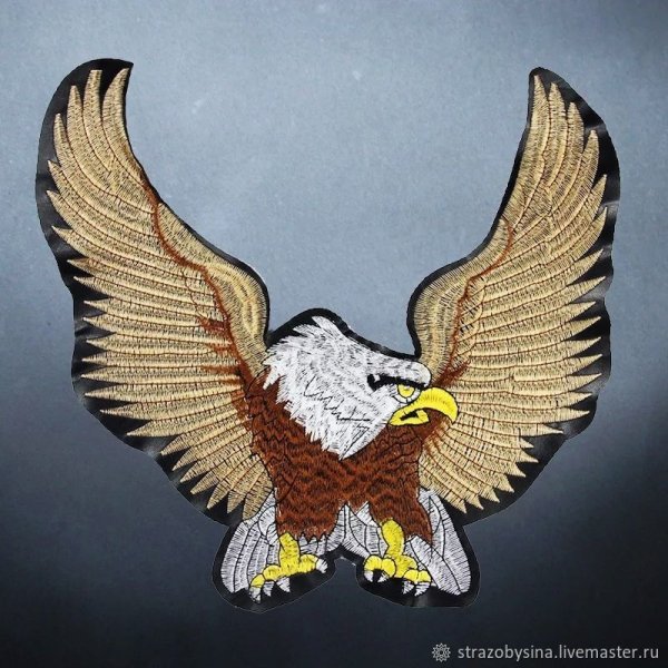 Аппликация орла в горах