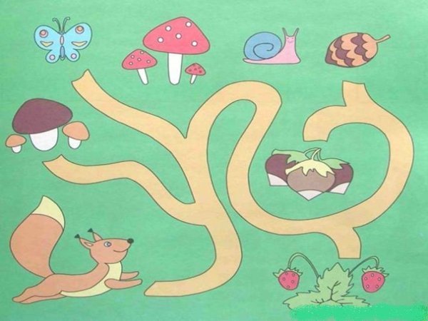 Белочки для аппликации детей 4-5 лет-