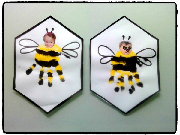 Пчелка из бумаги