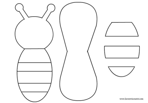 Аппликации из бумаги с заготовками